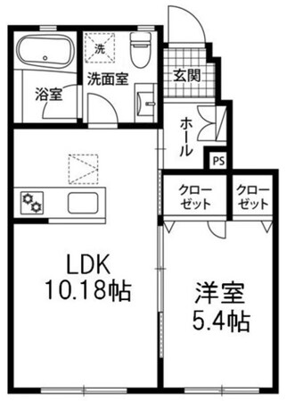 パラディ成城の物件間取画像